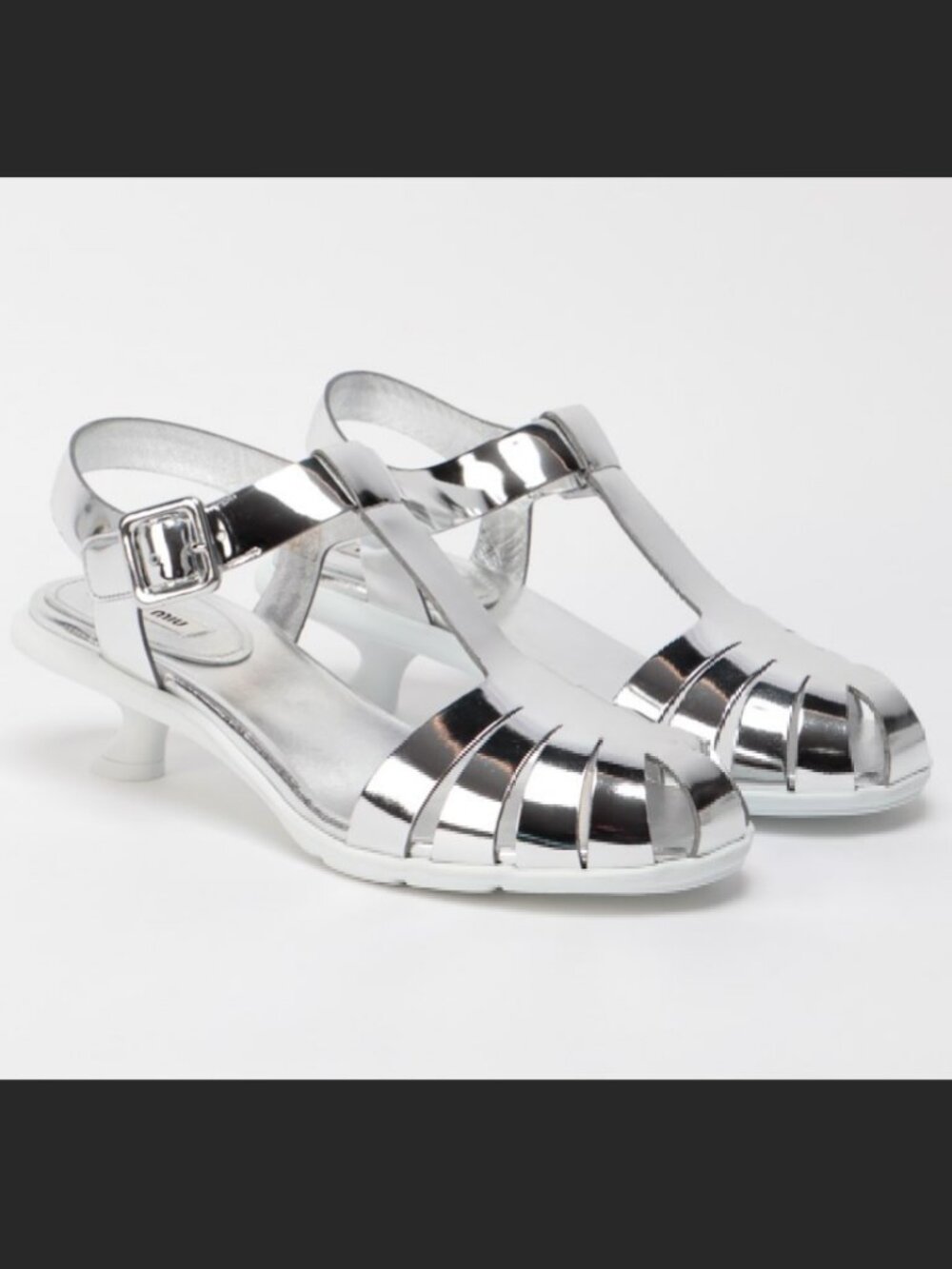 Fisherman kitten-heels rubber sandals